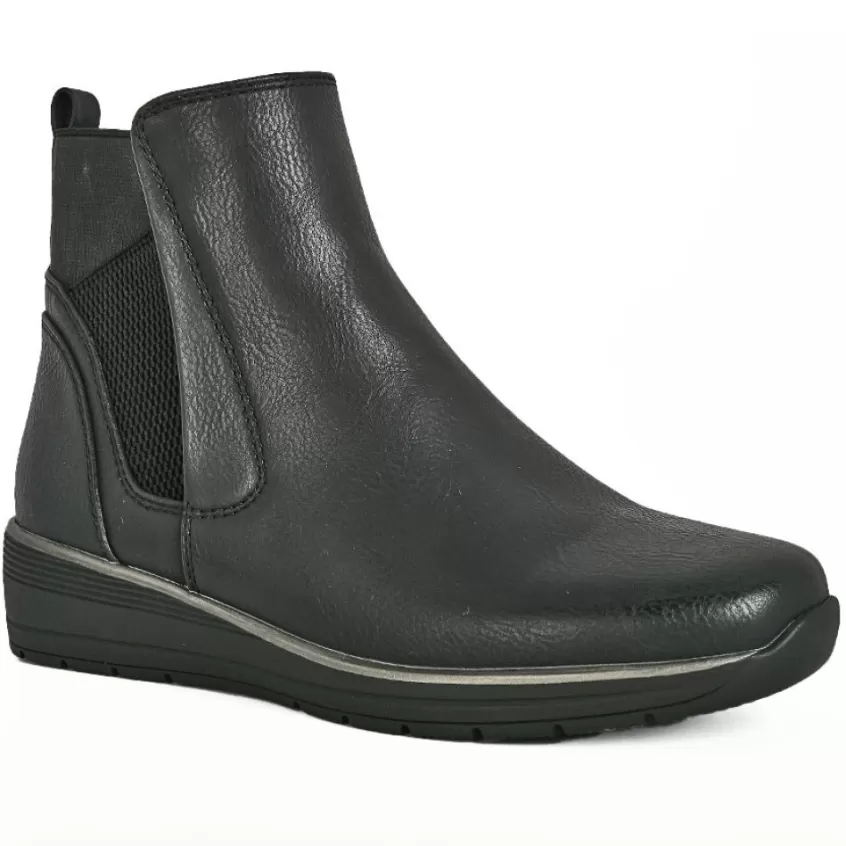 Chaussures Confort | SCALINA Boots Confort Femme Noir Antiderapantes