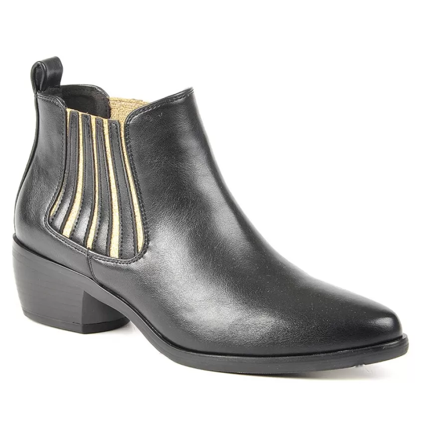 Boots, Bottines | VICE VERSA Boots Femme Avec Elastiques Noir