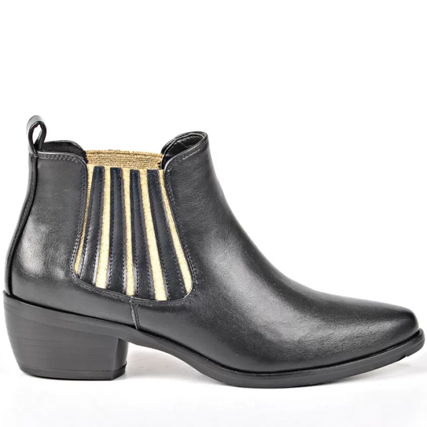 Boots, Bottines | VICE VERSA Boots Femme Avec Elastiques Noir