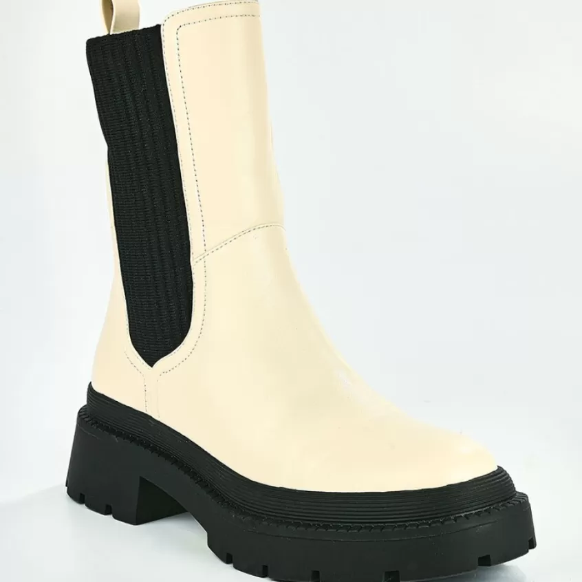 Boots, Bottines | VICE VERSA Boots Femme Ivoire
