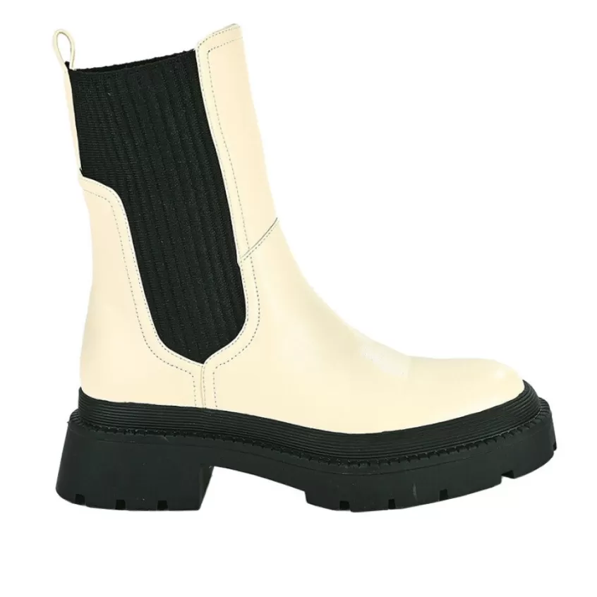 Boots, Bottines | VICE VERSA Boots Femme Ivoire