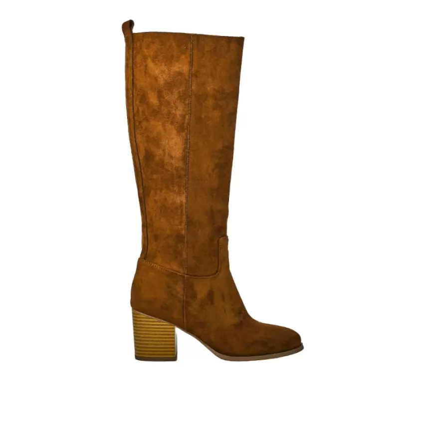 Bottes, Cuissardes | VICE VERSA Bottes A Talons Camel