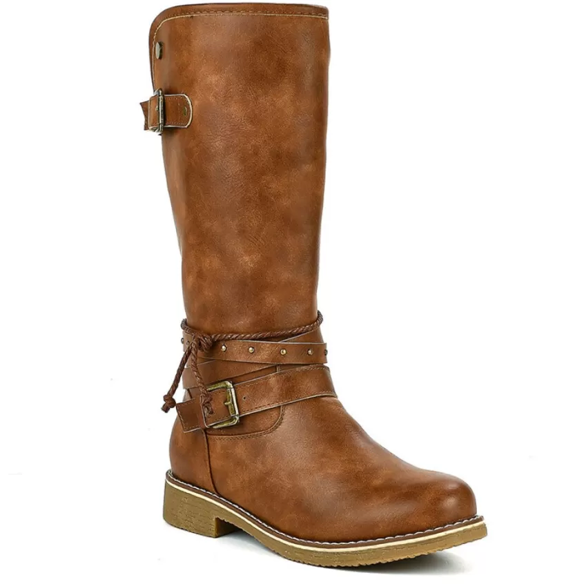 Bottes, Cuissardes | VICE VERSA Bottes Plates Femme Marron