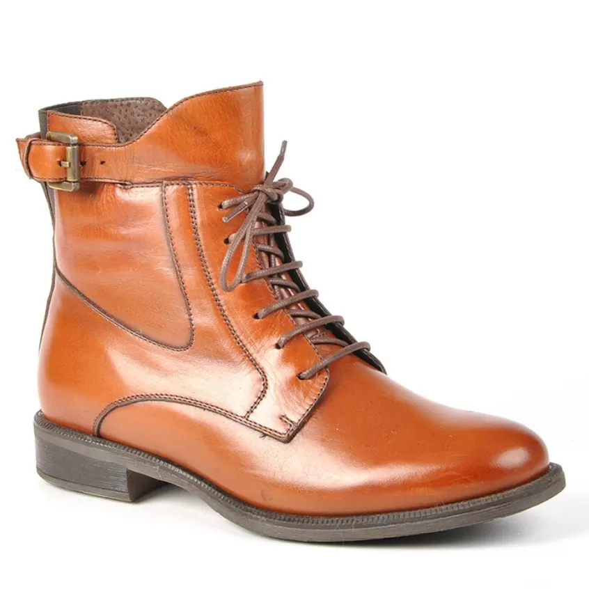 Boots, Bottines | TIPO ALTO Bottines A Lacet Plates Camel
