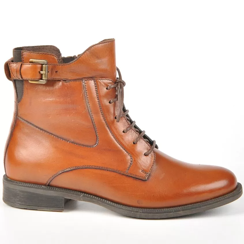 Boots, Bottines | TIPO ALTO Bottines A Lacet Plates Camel