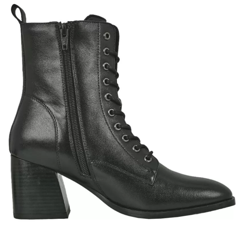 Boots, Bottines | TIPO ALTO Bottines A Lacets Femme Cuir Noir