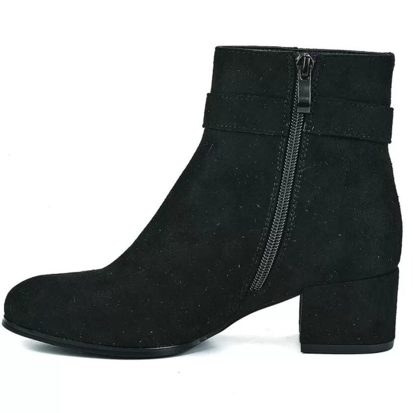 Boots, Bottines | VICE VERSA Bottines A Talon Femme Noir A Boucle