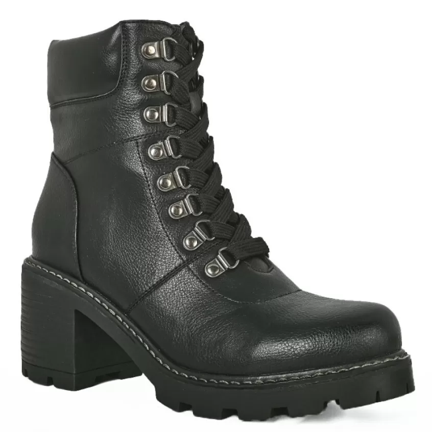 Boots, Bottines | VICE VERSA Bottines A Talon Femme Noir Semelle Crantee