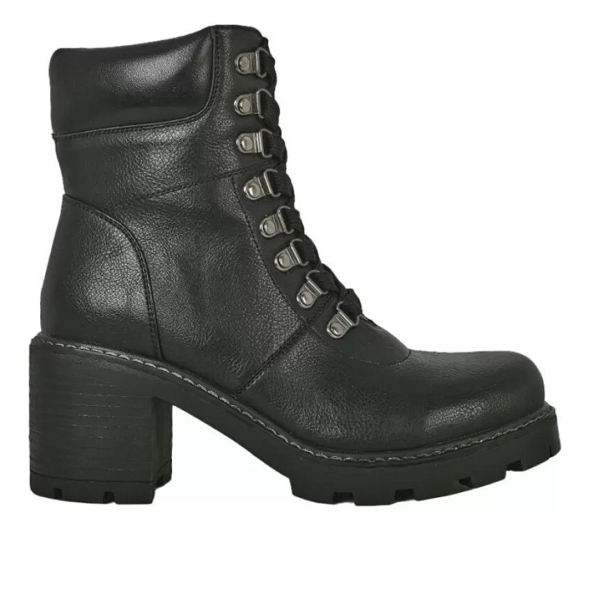 Boots, Bottines | VICE VERSA Bottines A Talon Femme Noir Semelle Crantee