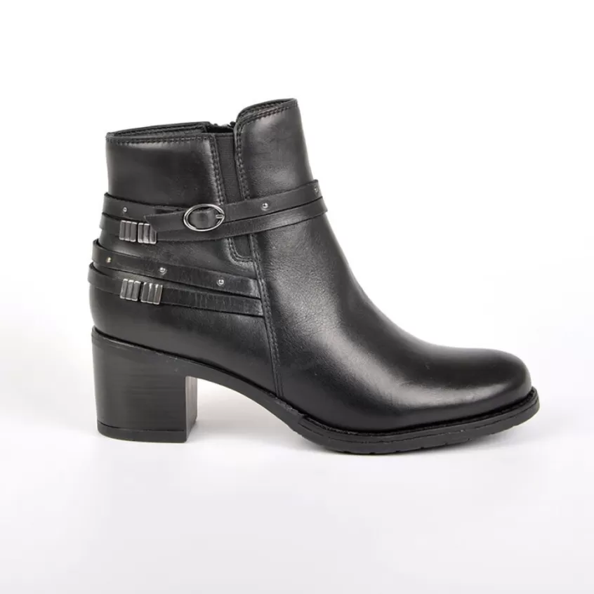 Boots, Bottines | TIPO ALTO Bottines A Talons Avec Boucles Metalliques Noir