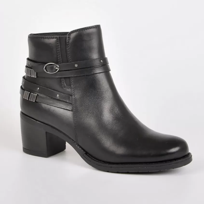 Boots, Bottines | TIPO ALTO Bottines A Talons Avec Boucles Metalliques Noir