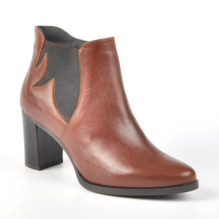 Boots, Bottines | TIPO ALTO Bottines A Talons Avec Elastiques Marron