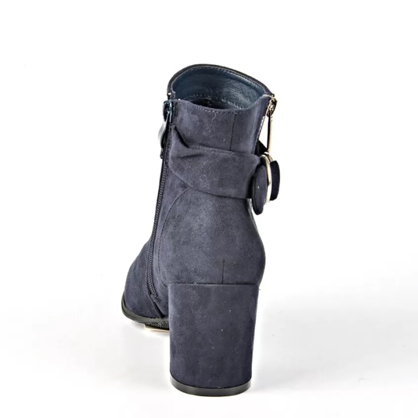 Boots, Bottines | VICE VERSA Bottines A Talons Avec Zip Decoratif Bleu Marine