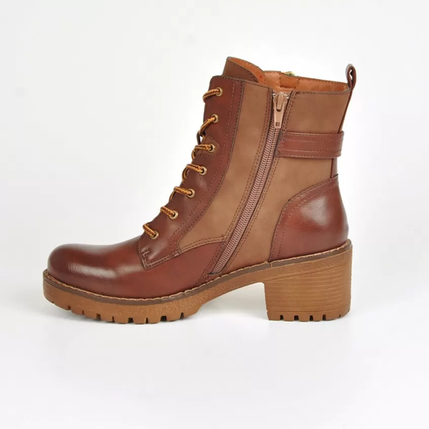 Boots, Bottines | VICE VERSA Bottines A Talons Avec Zip Decoratif Marron