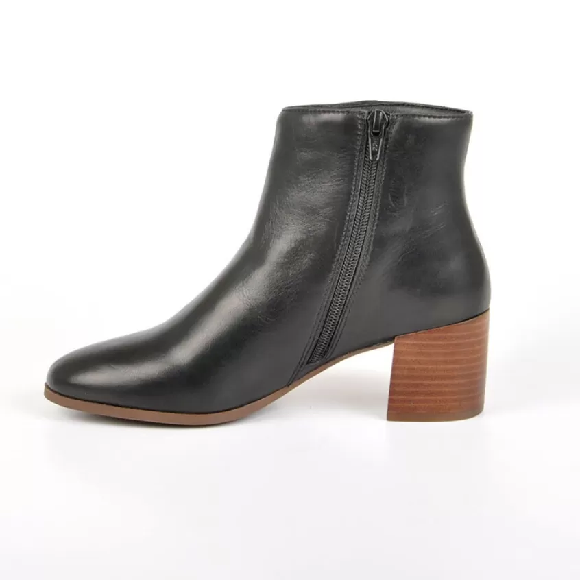 Boots, Bottines | TIPO ALTO Bottines A Talons Avec Zip Pratique Sur Le Cote Noir