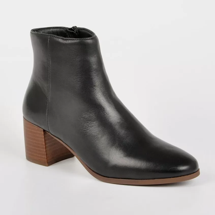 Boots, Bottines | TIPO ALTO Bottines A Talons Avec Zip Pratique Sur Le Cote Noir