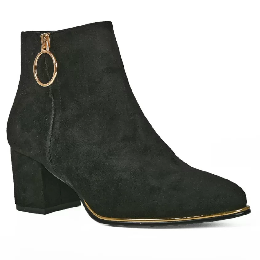 Boots, Bottines | MASCARA Bottines A Talons Femme Avec Zip Decoratif Noir