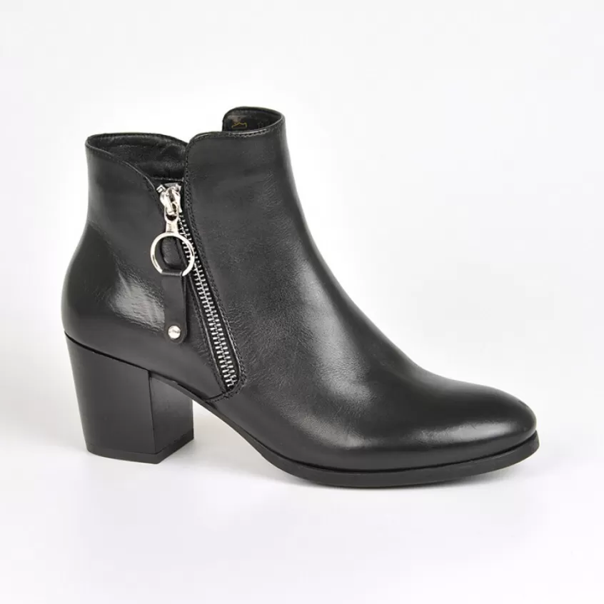 Boots, Bottines | TIPO ALTO Bottines A Talons Femme Avec Zip Sur Le Cote Noir