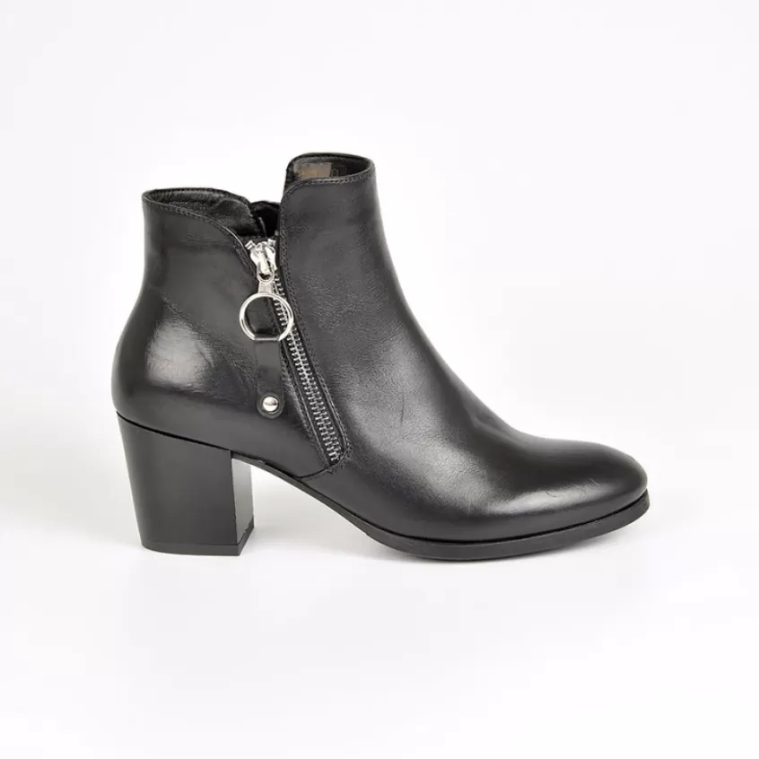 Boots, Bottines | TIPO ALTO Bottines A Talons Femme Avec Zip Sur Le Cote Noir