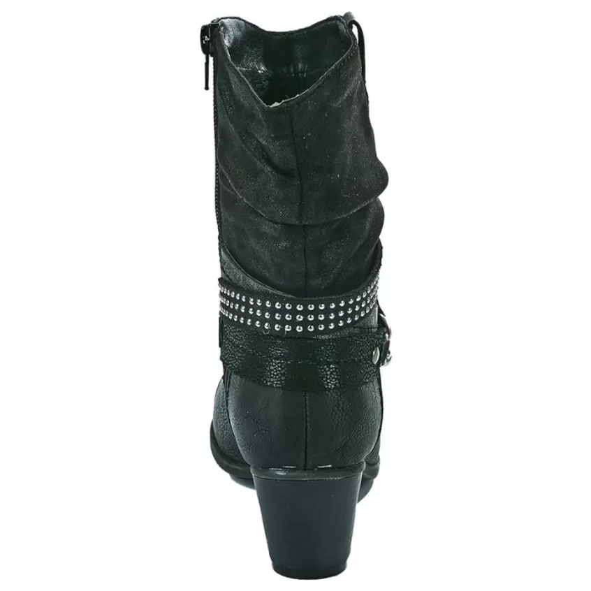 Chaussures Confort | SCALINA Bottines A Talons Femme Noir