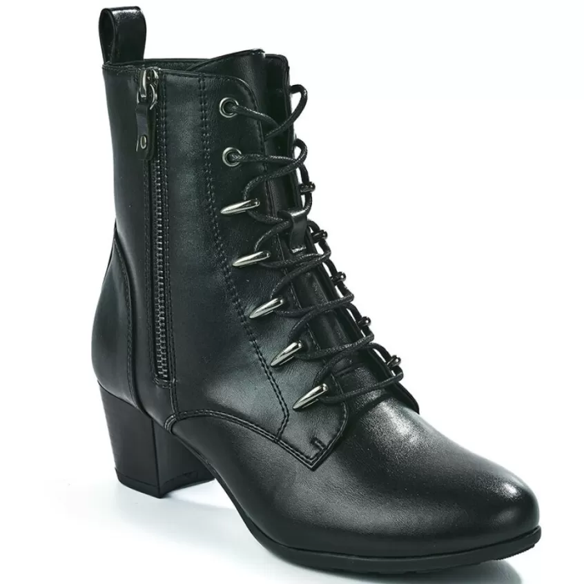 Chaussures Confort | SCALINA Bottines A Talons Femme Noir