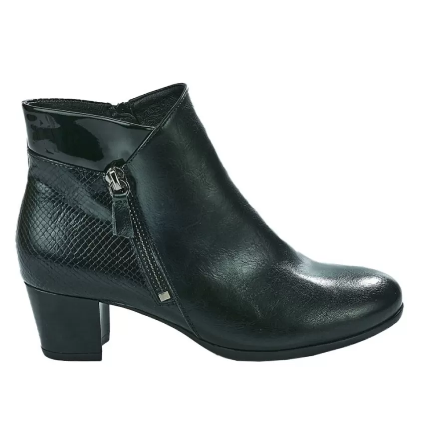 Chaussures Confort | SCALINA Bottines A Talons Femme Noir