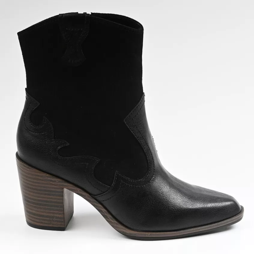Boots, Bottines | VICE VERSA Bottines A Talons Femme Style Western Noir