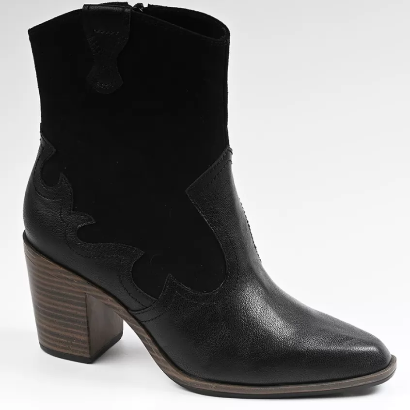 Boots, Bottines | VICE VERSA Bottines A Talons Femme Style Western Noir