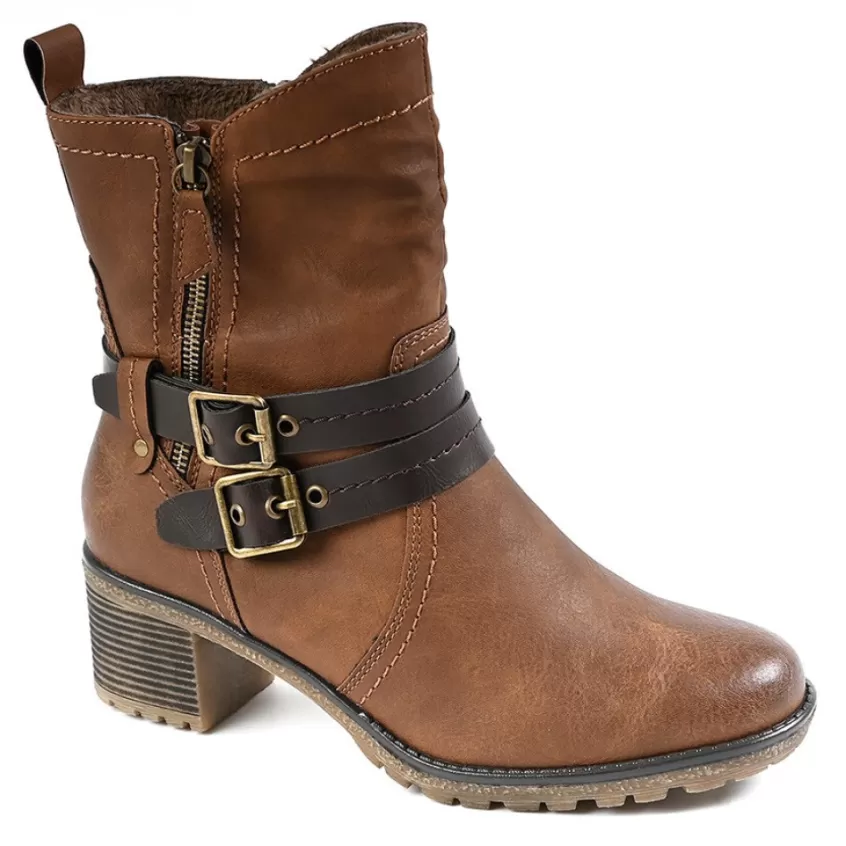 Chaussures Confort | RELIFE Bottines A Talons Camel