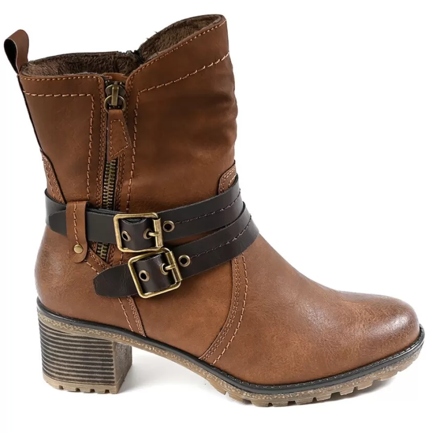 Chaussures Confort | RELIFE Bottines A Talons Camel