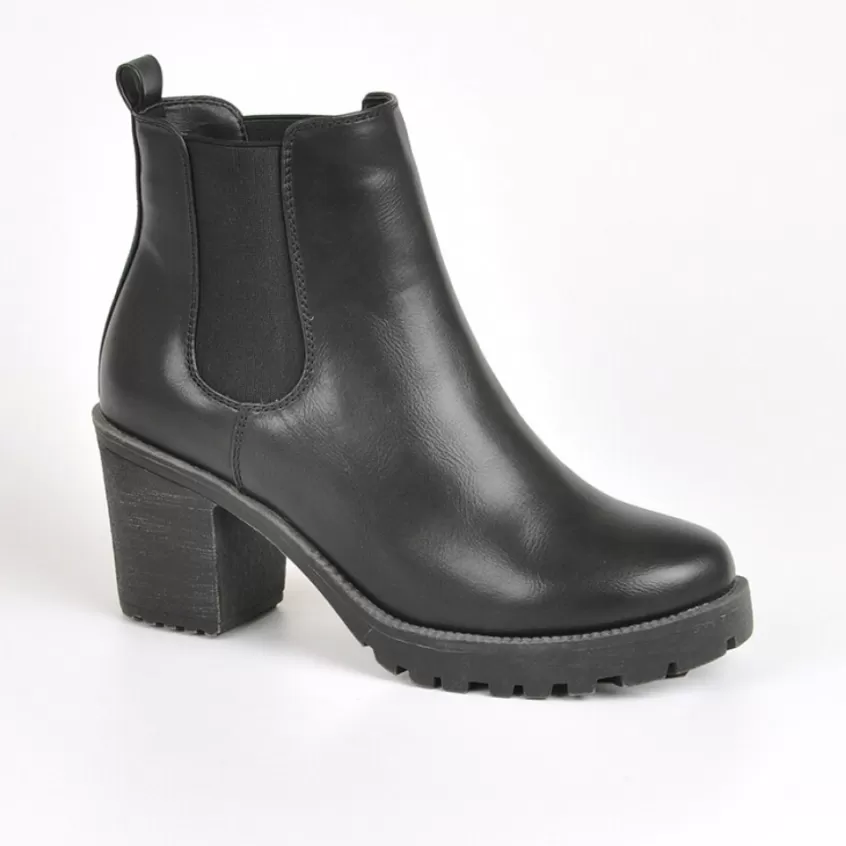 Boots, Bottines | VICE VERSA Bottines Chelsea A Talon Femme Noir