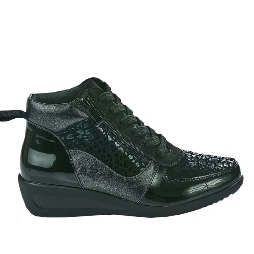 Chaussures Confort | LADY CONFORT Bottines Compensees Femme Noir