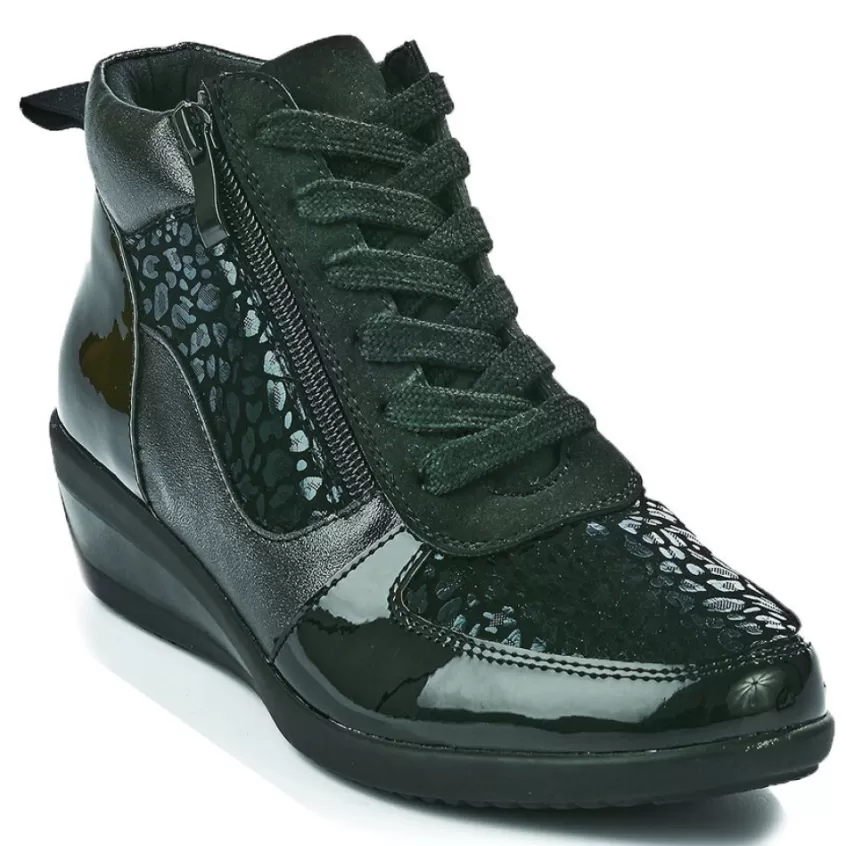 Chaussures Confort | LADY CONFORT Bottines Compensees Femme Noir