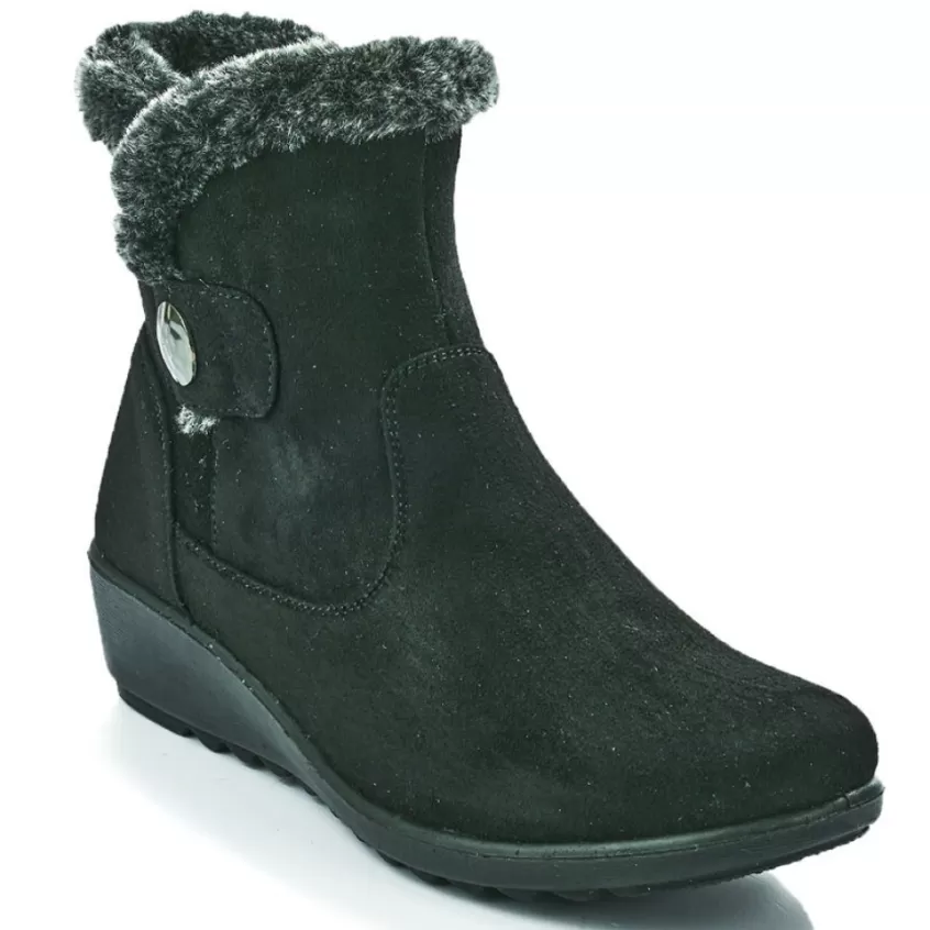 Chaussures Confort | LADY CONFORT Bottines Compensees Femme Noir
