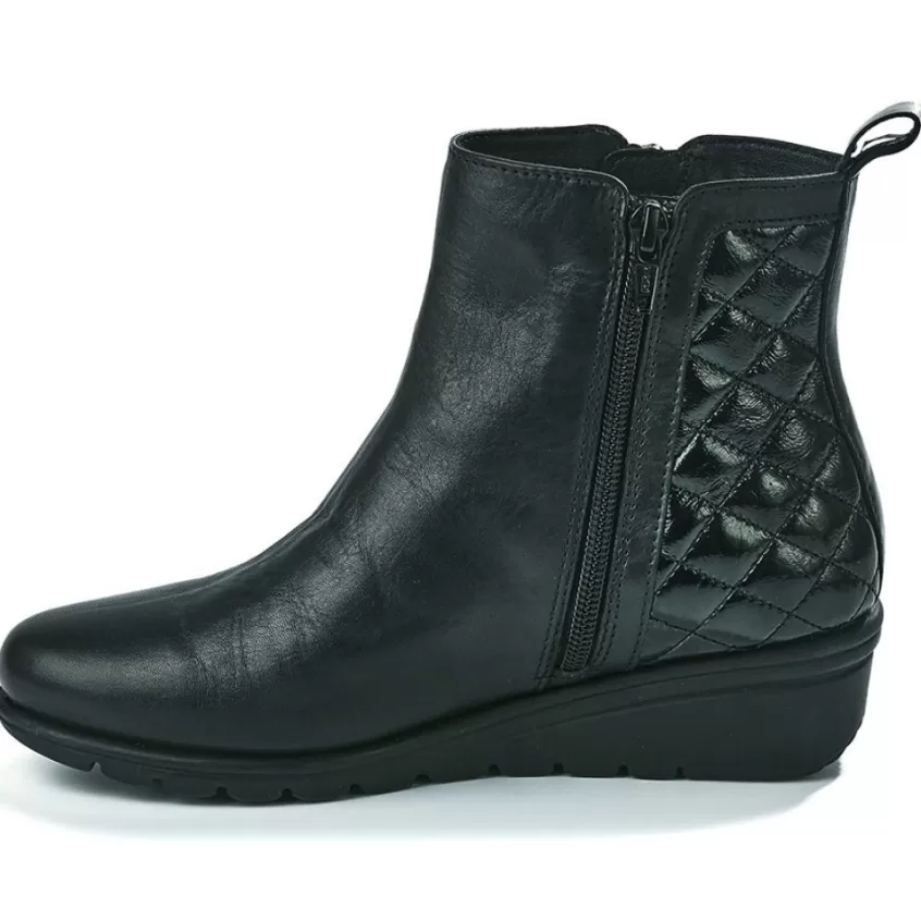 Chaussures Confort | SCALINA Bottines Compensees Femme Noir