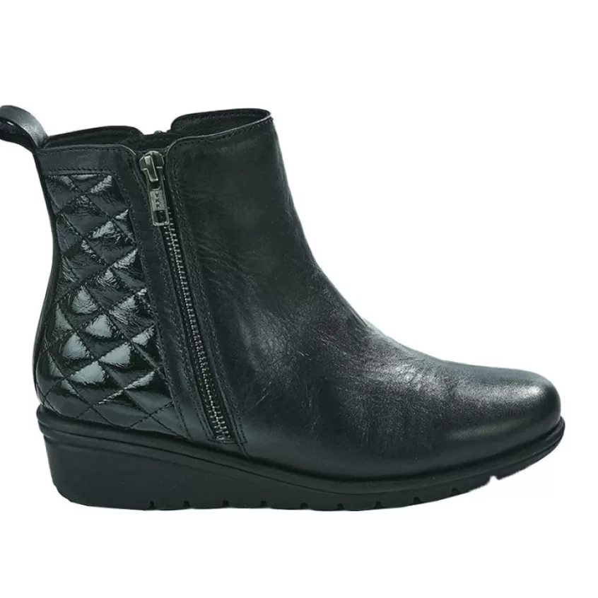 Chaussures Confort | SCALINA Bottines Compensees Femme Noir