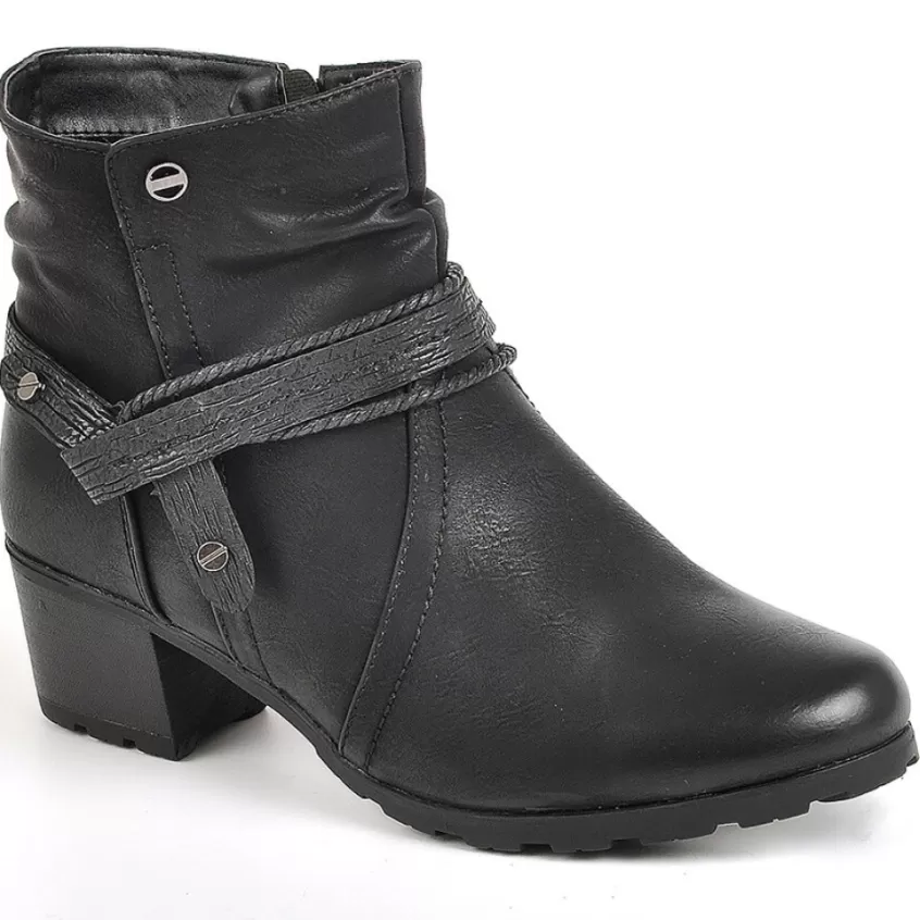 Chaussures Confort | SCALINA Bottines Femme A Talons Noir