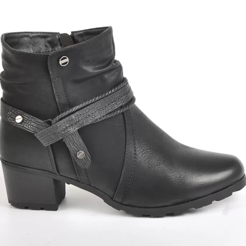 Chaussures Confort | SCALINA Bottines Femme A Talons Noir
