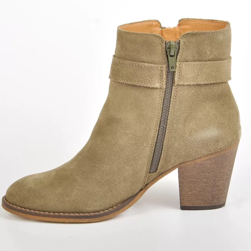 Boots, Bottines | TIPO ALTO Bottines Femme A Talons Style Western Kaki