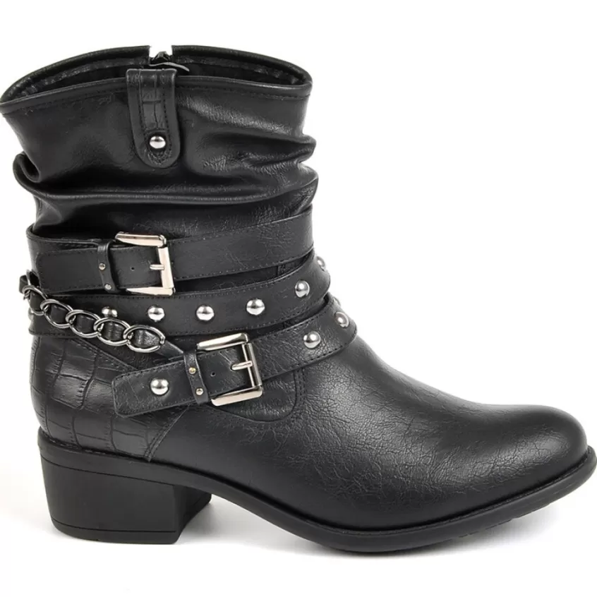 Boots, Bottines | VICE VERSA Bottines Femme Avec Petits Clous Noir