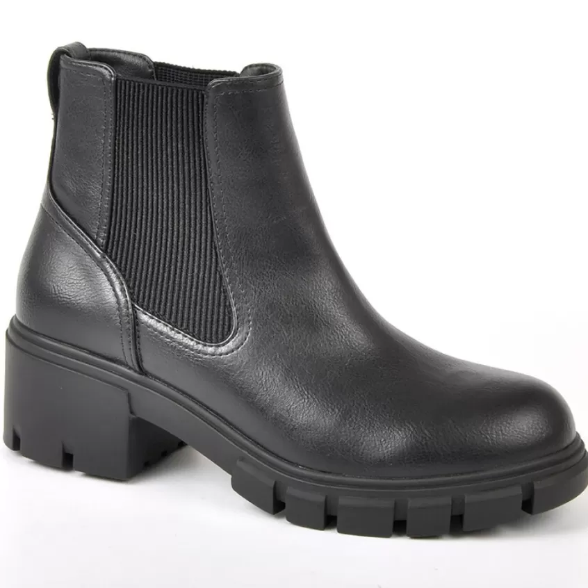 Boots, Bottines | VICE VERSA Bottines Femme Noir A Semelle Crantee