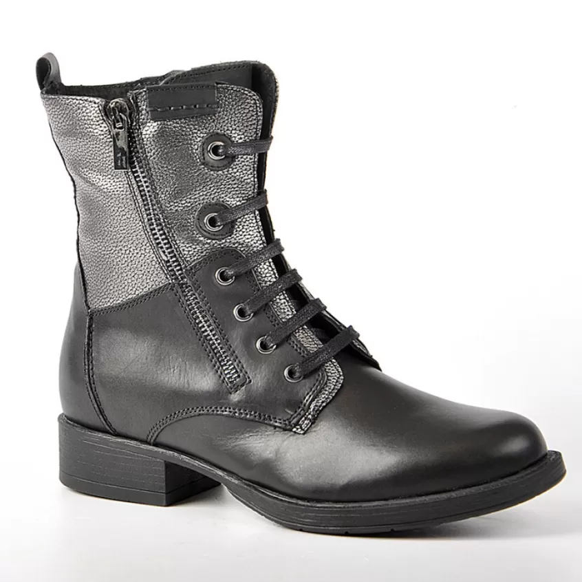 Boots, Bottines | TIPO ALTO Bottines Femme Plates Bi-Matieres Noir