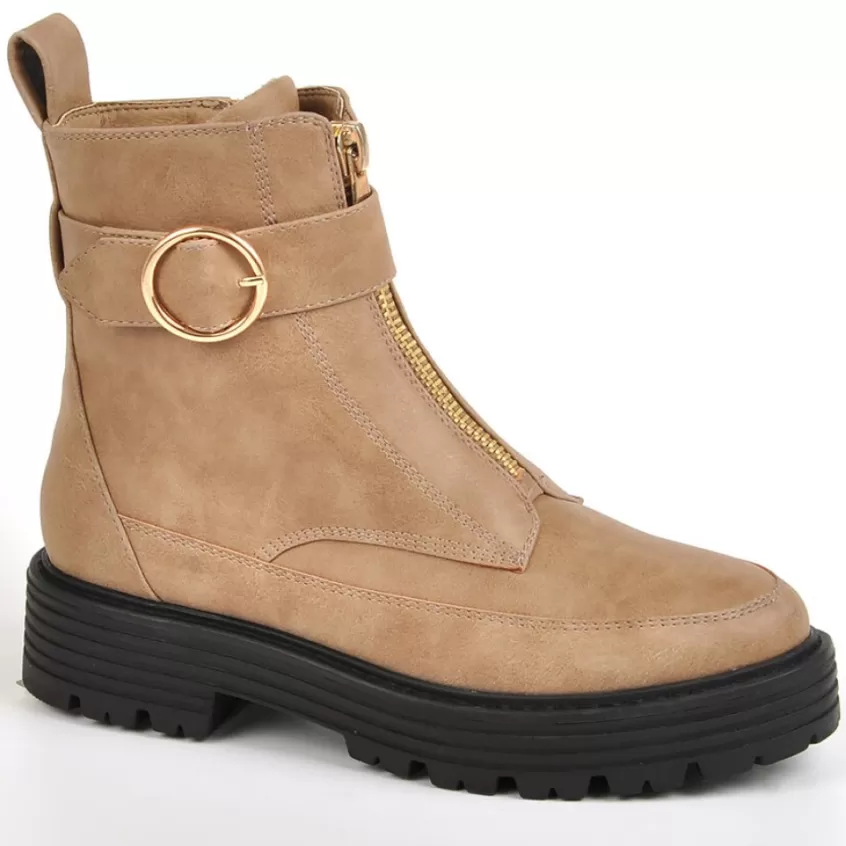 Boots, Bottines | VICE VERSA Bottines Femme Plates Beige