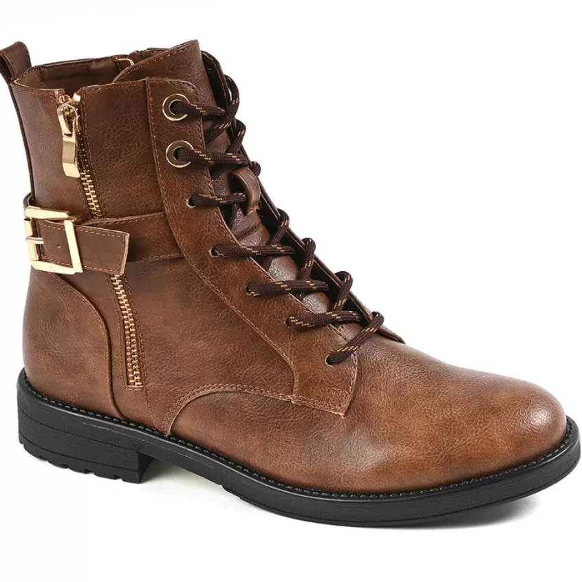 Boots, Bottines | VICE VERSA Bottines Femme Plates Marron