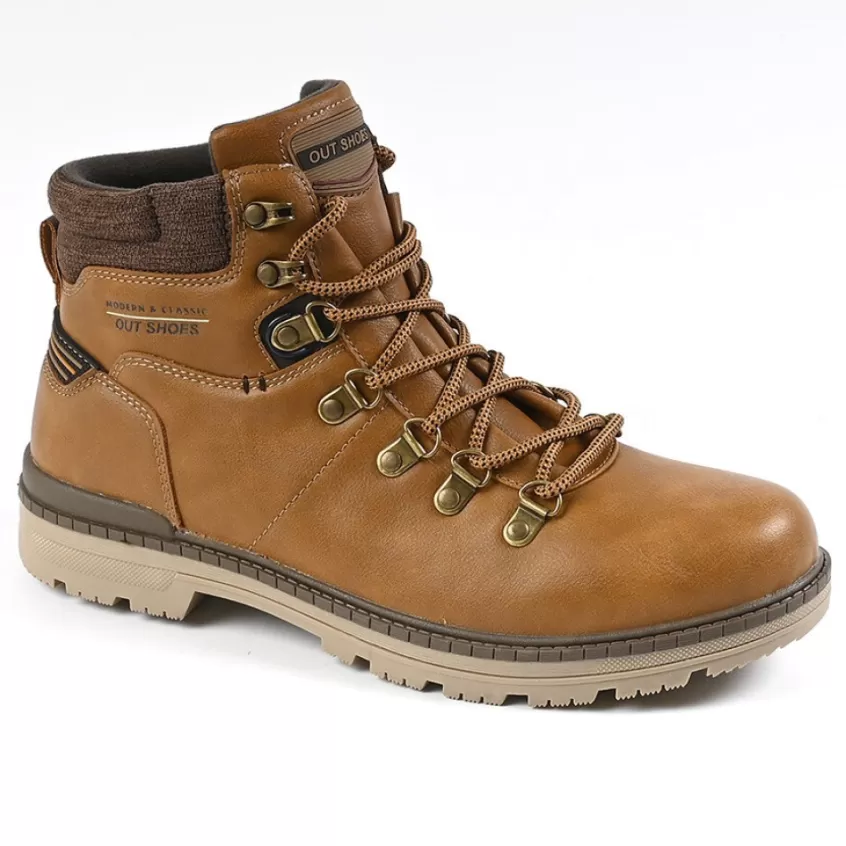 Boots, Bottines | OUTSHOES Bottines Homme Avec Col Textile Camel