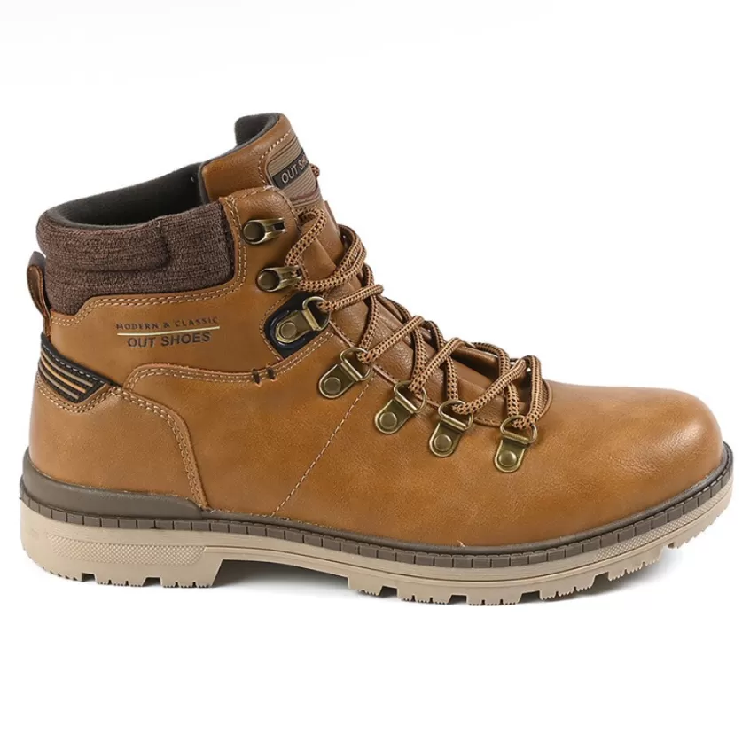 Boots, Bottines | OUTSHOES Bottines Homme Avec Col Textile Camel