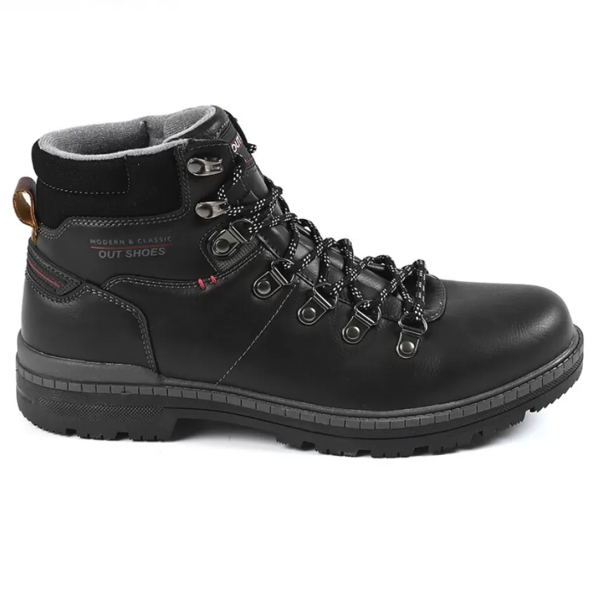 Boots, Bottines | OUTSHOES Bottines Homme Avec Col Textile Noir