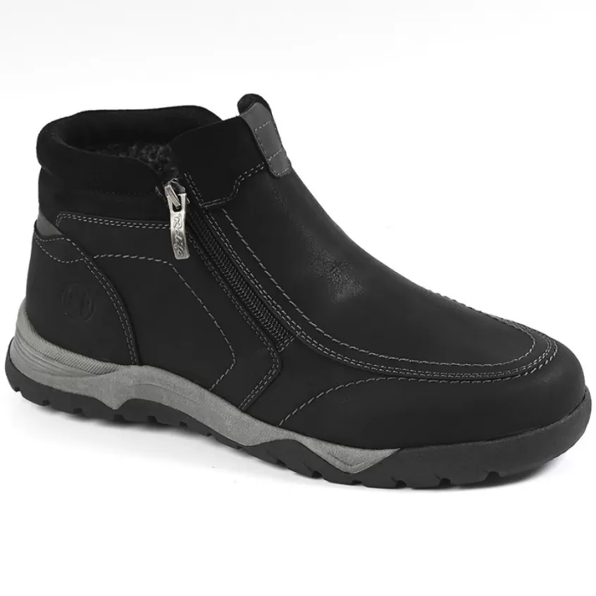 Boots, Bottines | RELIFE Bottines Homme Avec Zip Pratique Sur Le Cote Noir