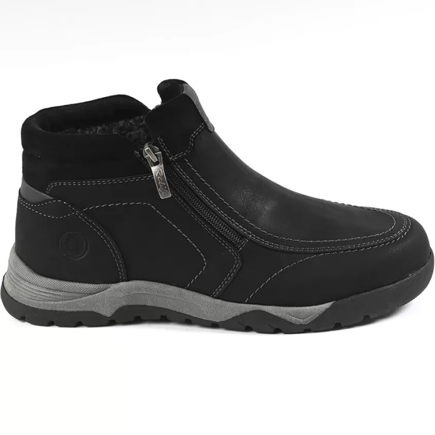 Boots, Bottines | RELIFE Bottines Homme Avec Zip Pratique Sur Le Cote Noir