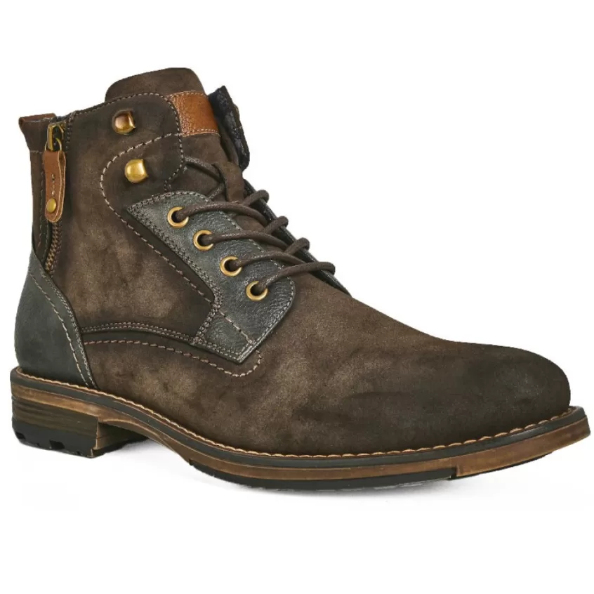 Boots, Bottines | OUTSHOES Bottines Homme Bi-Matieres Marron